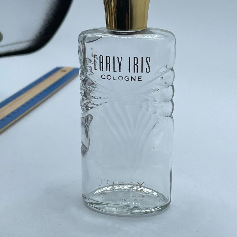 Vintage bottle Early Iris Cologne by Tussy cosmetics  empty